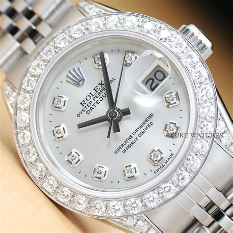 white gold womens rolex|rolex lady datejust gem set.